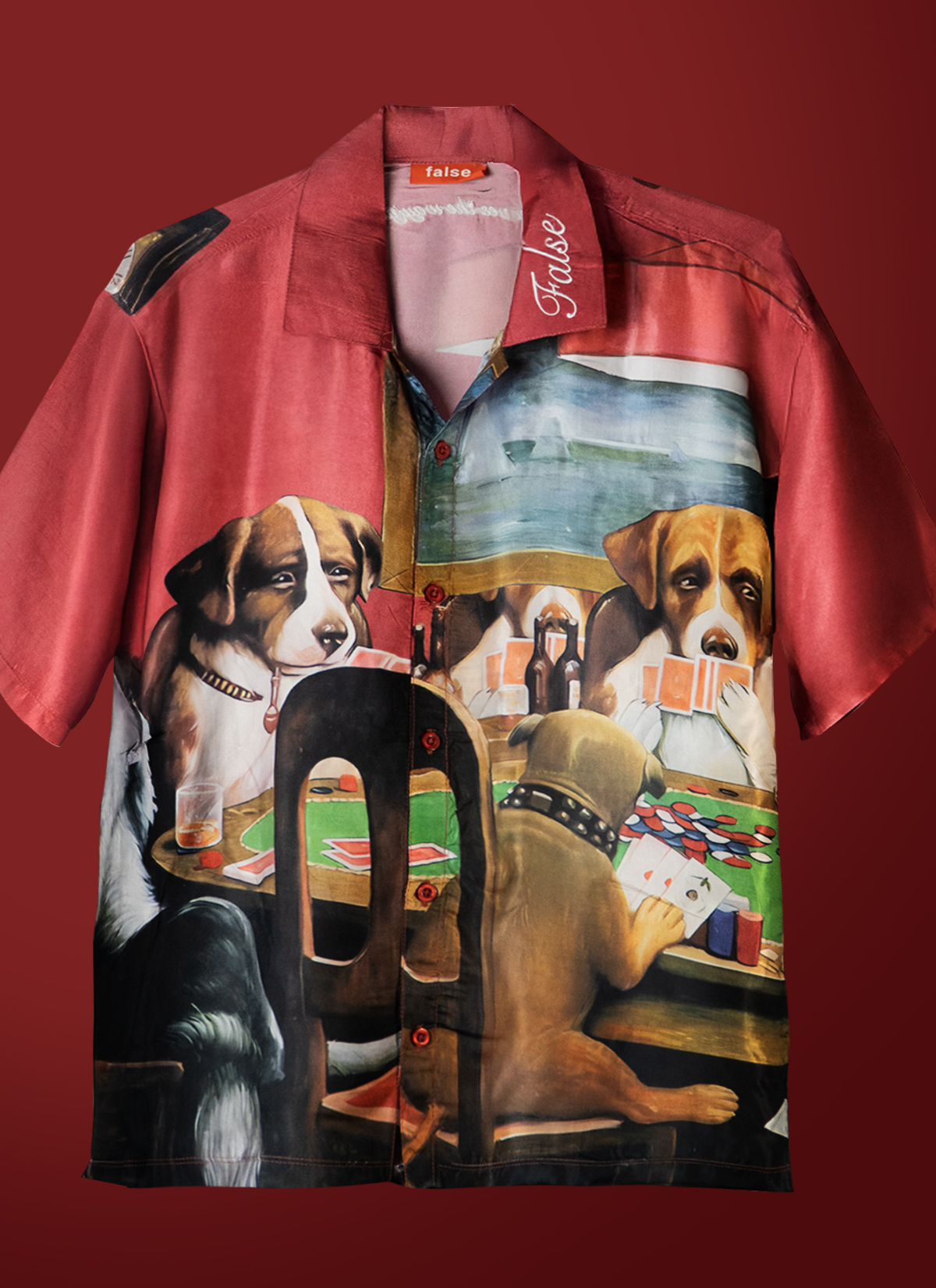 Poker red shirt