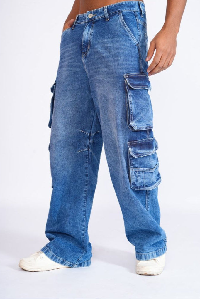 Unisex Baggy Cargo Jeans