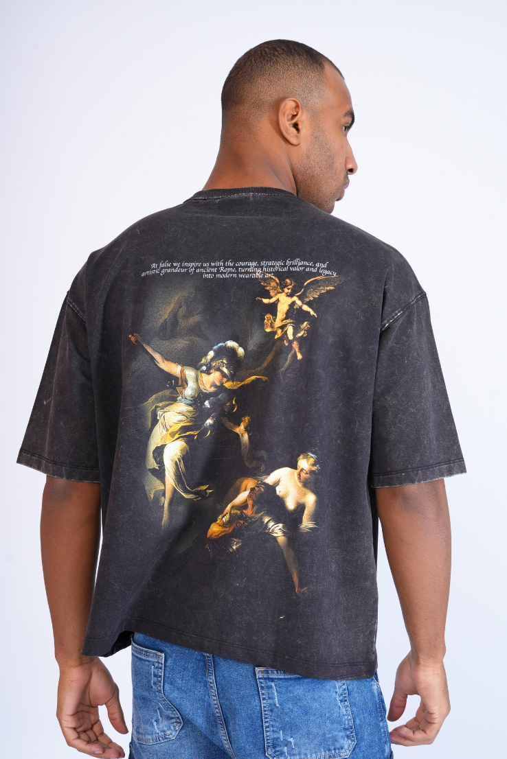 Romans Inspire Acid Wash Grey T-Shirt