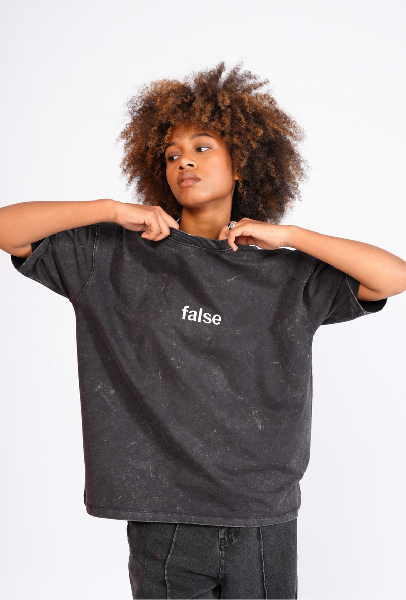 Romans inspire acid wash grey t shirt