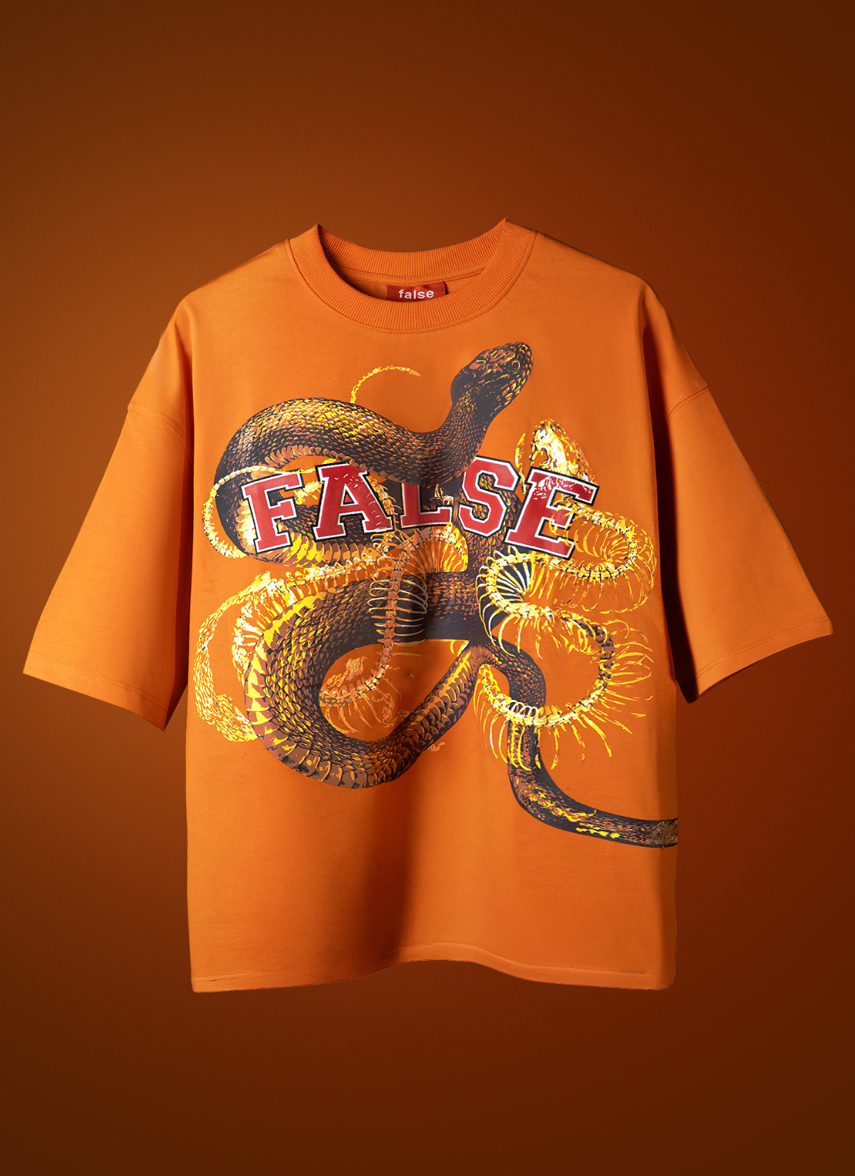 Reincarnation orange t shirt
