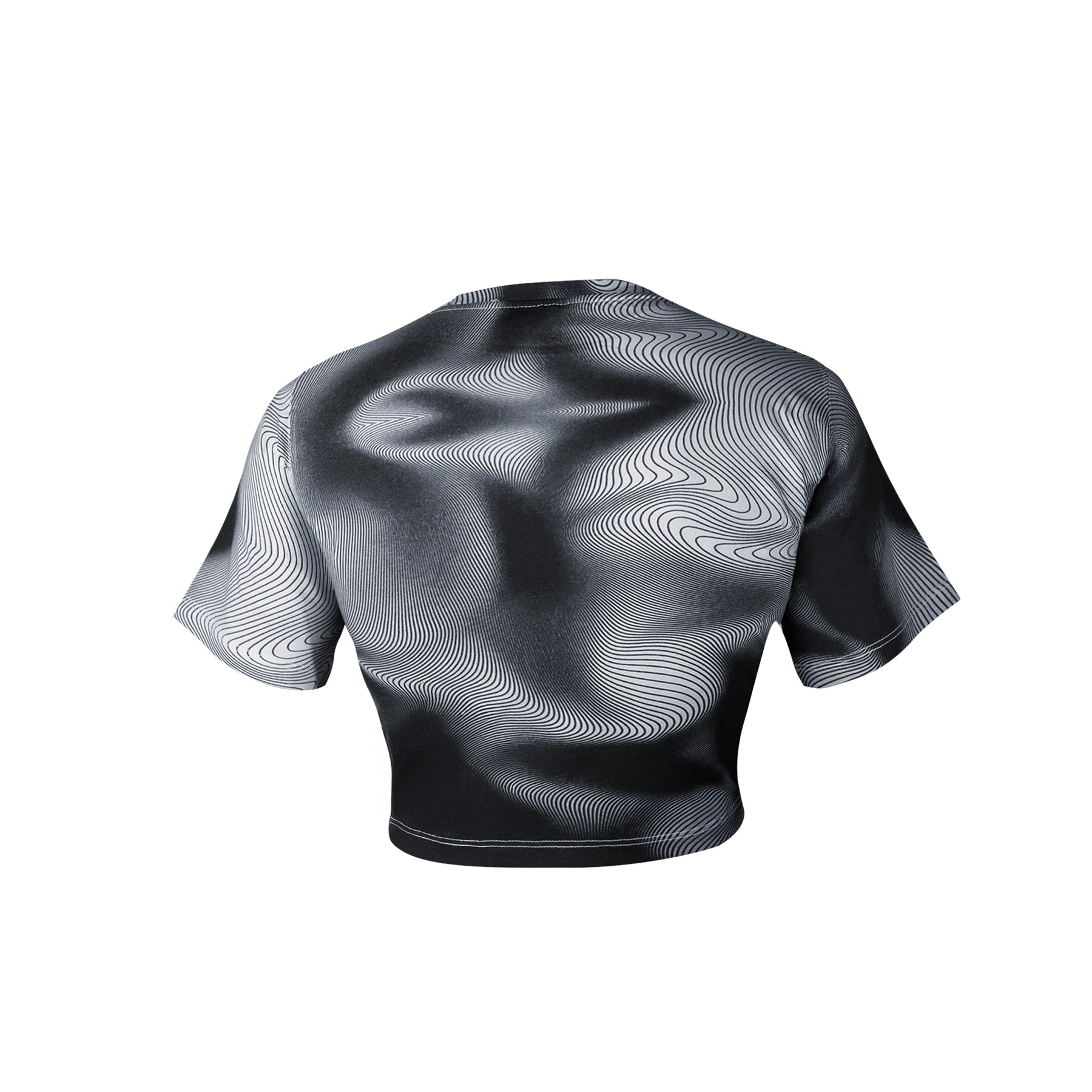 Black and White illusion baby tee