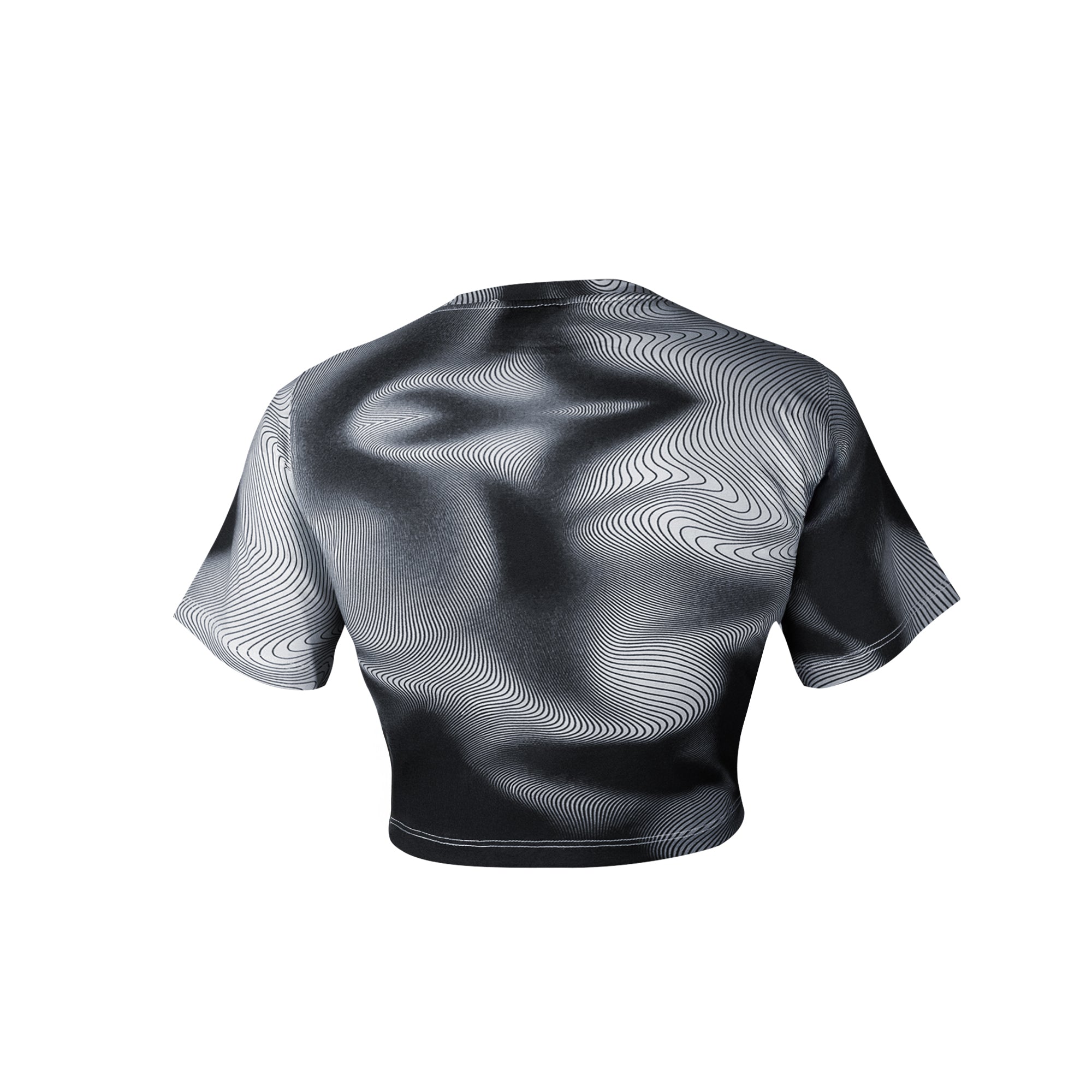 Black and White illusion baby tee