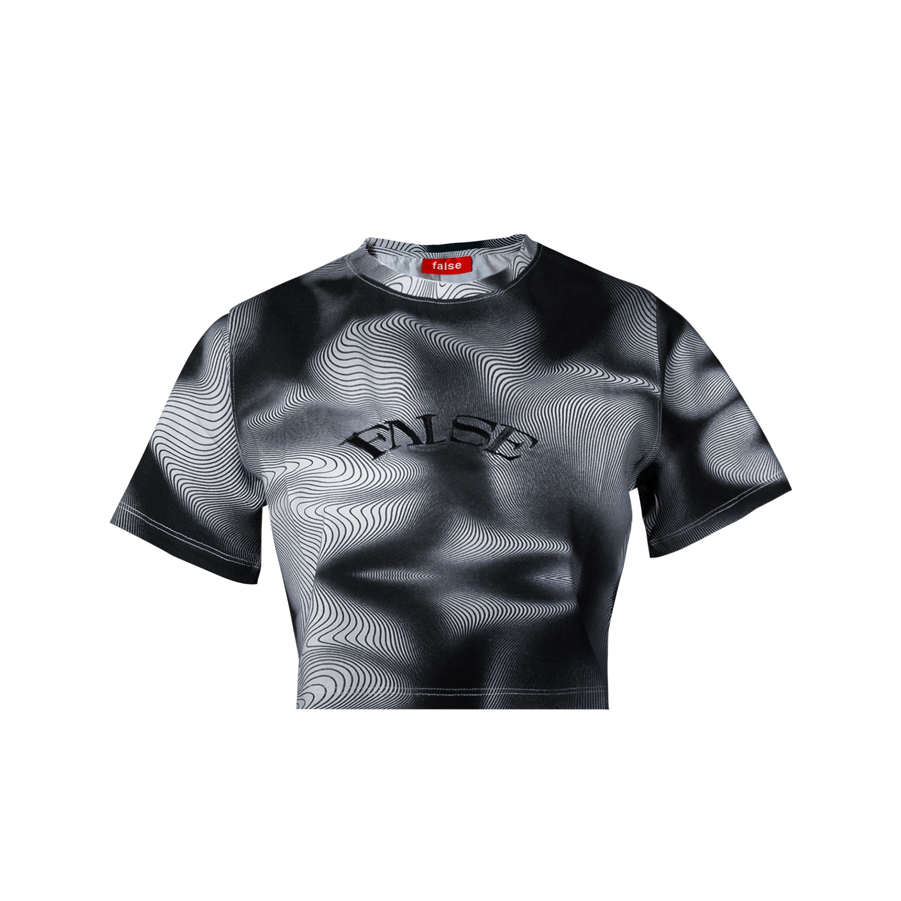Black and White illusion baby tee