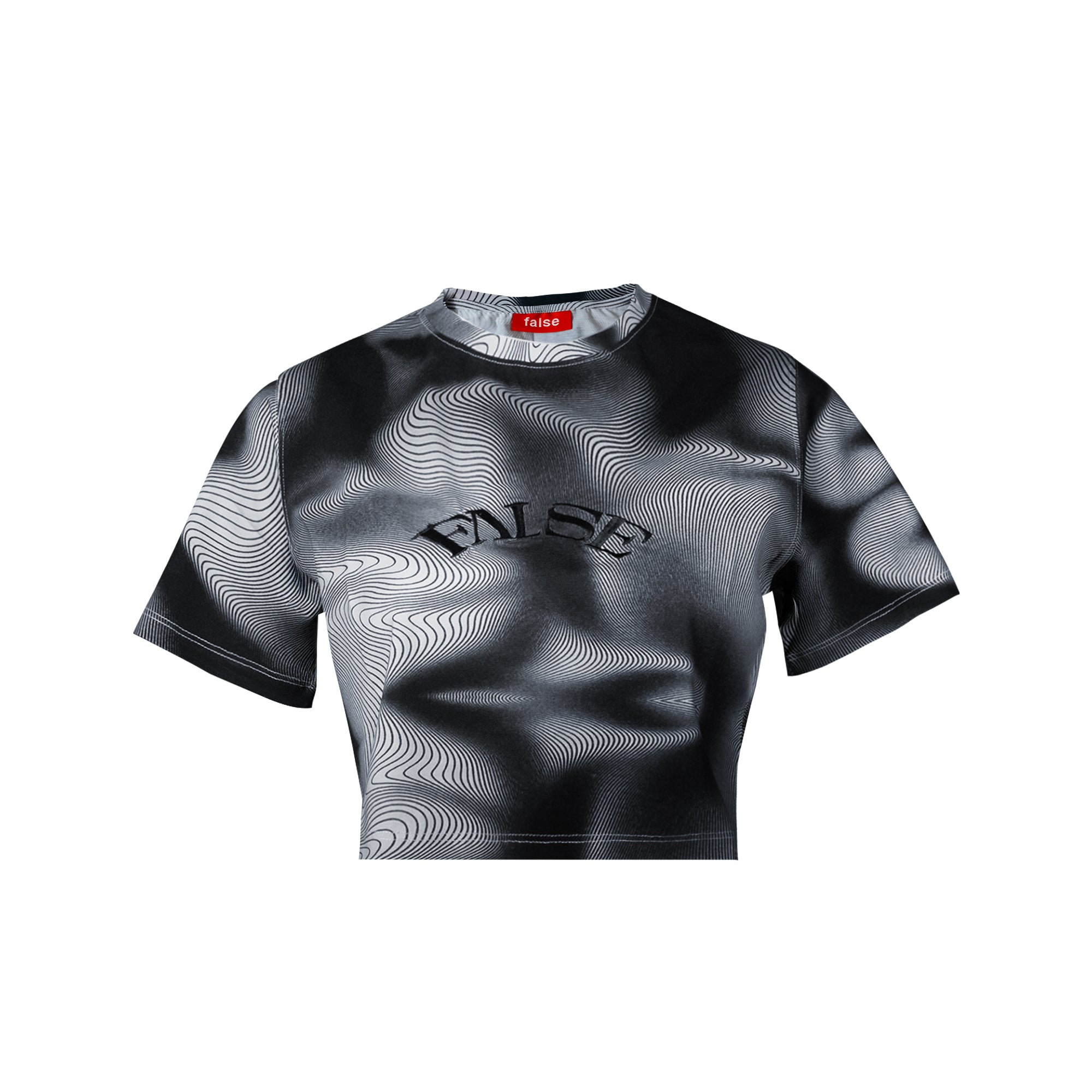 Black and White illusion baby tee