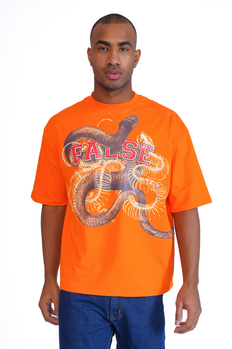 Reincarnation orange t shirt