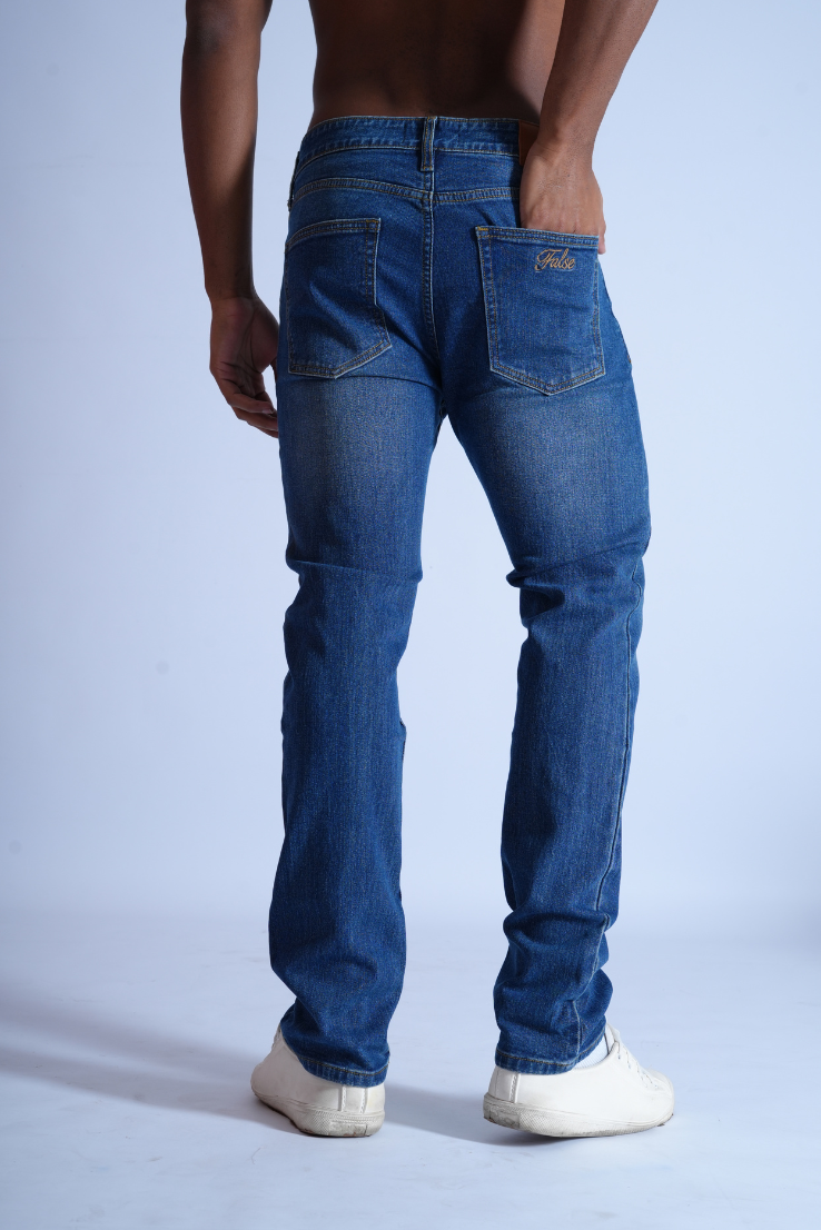 Dark blue relaxed fit