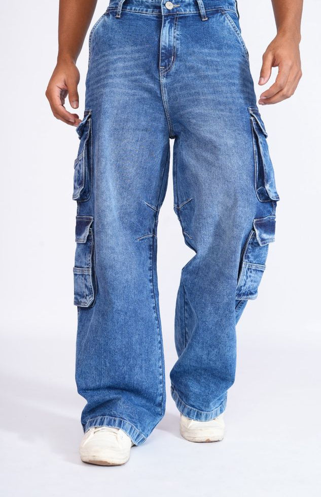 Unisex Baggy Cargo Jeans